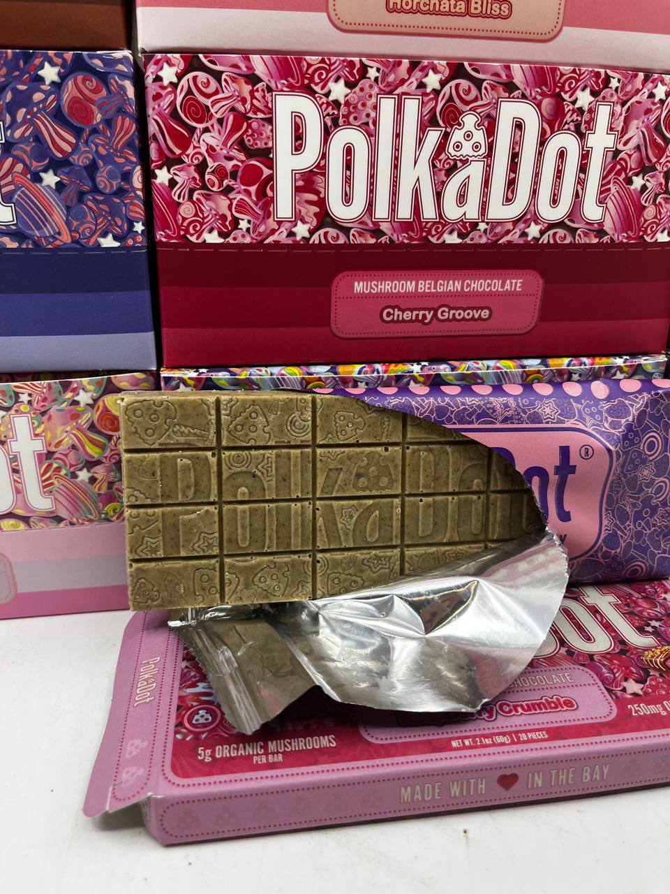 polkadot 5g choco bar polkadot 5g choco bar