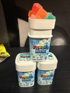 frootz hash rosin 300mg gummies